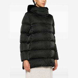 yyVC[OXӍՍő80%OFF+P2{~zHerno wm fB[X _EWPbgER[g PI001934D12170Z9300 A-SHAPE DOWN JACKET IN SATIN AND LADY ALTERNATIVE FUR 9300 NERO 40 42 44 46 48 38 yE֐ōz