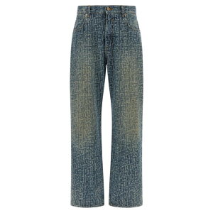 Balmain �o���}�� �����Y �W�[���Y GH1ML135DG126AW Jeans Monogram Blue 32 34 36 �y���������E�֐ō��z