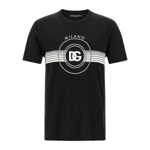 Dolce & Gabbana �h���`�F�K�b�o�[�i �����Y T�V���c�E�J�b�g�\�[ G8RN8TG7M8WN0000 DG logo print T-shirt White/Black IT46 IT48 IT50 IT52 IT54 IT56 54 56 46 50 52 48 �y���������E�֐ō��z