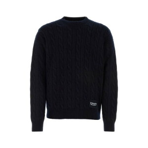 Prada v_ Y jbgEZ[^[EJ[fBK UMB385S222107YF0008 Midnight blue cashmere sweater Blue 50 52 54 yE֐ōz