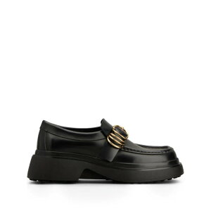 Tod's gbY fB[X [t@[ XXW74L0JL10TWRB999 LEATHER CHUNKY LOAFERS WITH METAL BUCKLE AND RINGS B999 36 36.5 37 37.5 38 38.5 39 40 35.5 yE֐ōz