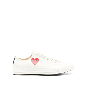PLAY Comme Des Garcons �v���C �R���f�M�����\�� �����Y �X�j�[�J�[ P1K128WHITE CHUCK TAILOR RED HEART LOW TOP SNEAKERS WHITE 6 7 8 8.5 9 10 4 5 5.5 �y���������E�֐ō��z