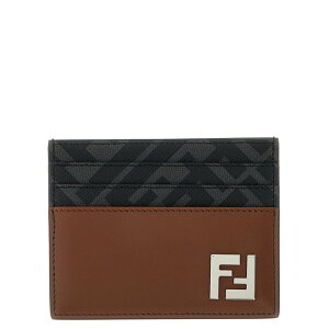 yyVubNtCf[ő80%OFF+P2{~zFENDI tFfB Y zEJ[hP[X 7M0164AFF2F1SCD 'Squared FF' card holder Brown onesize IT0 yE֐ōz