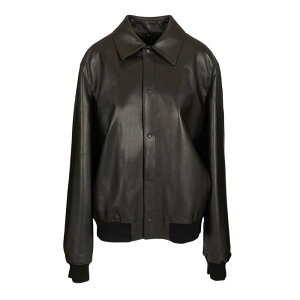 FENDI �t�F���f�B �����Y ���U�[&�t�@�[�W���P�b�g�E�R�[�g FPJ139ATJZF0GME Leather blouson Black 50 40 42 44 46 48 52 54 56 58 60 62 64 �y���������E�֐ō��z