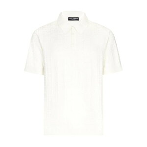Dolce & Gabbana �h���`�F�K�b�o�[�i �����Y �|���V���c GXZ15TJBSKEW0001 Polo Shirt With Dg Logo White 50 48 �y���������E�֐ō��z