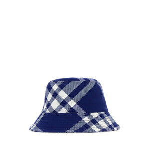 Burberry �o�[�o���[ ���f�B�[�X �X�q 8079490B7369 Embroidered polyester blend bucket hat Checked M S L �y���������E�֐ō��z