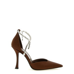 JIMMY CHOO �W�~�[ �`���E ���f�B�[�X �p���v�X�E�n�C�q�[�� STEVIE100SATBRONZE 'Stevie' pumps Brown 371/2 381/2 36 37 38 39 40 41 36.5 37.5 38.5 �y���������E�֐ō��z