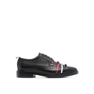 �y�y�V�X�[�p�[�Z�[�� �ő�80%OFF+P2�{~�zThom Browne �g���E�u���E�� ���f�B�[�X ���[�X�A�b�v FFD103A06257001 Three-bow Derby brogues Black 38.5 39 36.5 36 37 37.5 38 �y���������E�֐ō��z