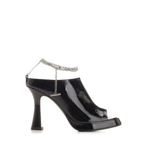 Alexander McQUEEN �A���L�T���_�[�E�}�b�N�C�[�� ���f�B�[�X �T���_�� 814231WIACP1064 Ankle chain strap sandals Black EU36 EU37 EU39 EU41 EU34 EU35 EU38 EU40 EU42 37 39 36 41 �y���������E�֐ō��z