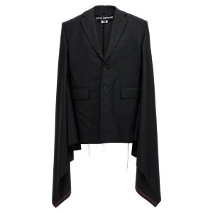 JUNYA WATANABE �W������ ���^�i�x ���f�B�[�X �u���U�[�E�W���P�b�g JKJ0030511 Seymo wool cape Black XS S �y���������E�֐ō��z