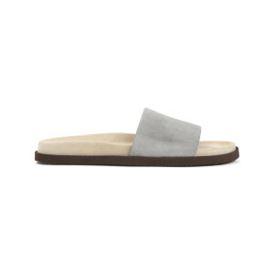 Brunello Cucinelli �u���l���E�N�`�l�� �����Y �T���_�� MZUSOLY236CDK54 Suede slides Gray 41 42 43 44 45 40 46 �y���������E�֐ō��z