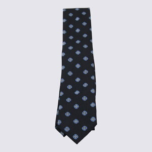 ZEGNA [jA Y lN^C Z2C82TA21P8BL1 ZEGNA Ties Blue Blue and green onesize yE֐ōz