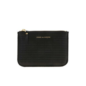 Comme Des Garcons Wallet �R���f�M�����\�� �E�H���b�g ���f�B�[�X �N���b�`�o�b�O�E�|�[�` SA8100BKBLACK Mini clutch in black with geometric pattern Black onesize �y���������E�֐ō��z