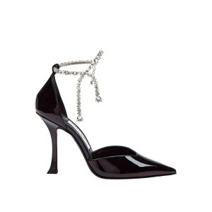 JIMMY CHOO �W�~�[ �`���E ���f�B�[�X �T���_�� STEVIE100PAT Stevie 100 Patent Sandal With Crystal Anklet Black 35 37.5 36 36.5 39 40 38 38.5 �y���������E�֐ō��z