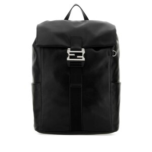 FENDI �t�F���f�B �����Y �o�b�N�p�b�N 7VZ090AV8BF0GXN Black leather Fendi Flux backpack Black onesize �y���������E�֐ō��z
