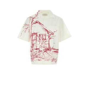 Prada �v���_ �����Y �V���c�E�u���E�X UCS414SUMO184FF0011 White poplin shirt White M L XL �y���������E�֐ō��z