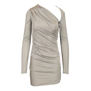 THE ATTICO �W�E�A�e�B�R ���f�B�[�X �����s�[�X�E�h���X�E�I�[���C������ 250WCA00382084 Fitted mini dress Grey IT40 IT42 IT34 IT36 IT38 IT44 IT46 IT48 IT50 IT52 IT54 42 40 �y���������E�֐ō��z