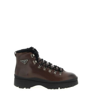 Prada �v���_ �����Y �u�[�c 2TE201FA0003LJDF0192 'Brixxen' ankle boots Brown 10 11 12 7 8 9 �y���������E�֐ō��z