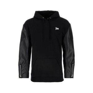 JUNYA WATANABE �W������ ���^�i�x �����Y �X�E�F�b�g�E�t�[�f�B�[ WMT904S24BLKXBLK Black cotton Junya Watanabe X Patta sweatshirt Black M L �y���������E�֐ō��z