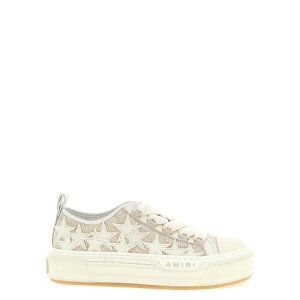 AMIRI �A�~�� ���f�B�[�X �X�j�[�J�[ AWSNSN1001271 'Ma Quad Stars Court Low' sneakers Beige 36 37 38 39 40 41 �y���������E�֐ō��z