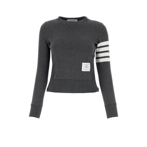 Thom Browne �g���E�u���E�� ���f�B�[�X �X�E�F�b�g�E�t�[�f�B�[ FJT002A00535025 Dark grey cotton sweatshirt Grey 44 42 40 38 36 �y���������E�֐ō��z