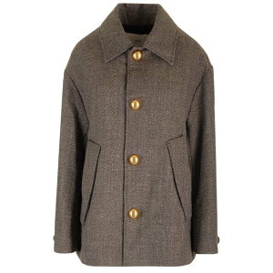 AMI Paris �A�~�p���X ���f�B�[�X �R�[�g FCO214WV00562004 wool and cotton caban Brown FR36 FR38 FR30 FR32 FR34 FR40 FR42 FR44 FR46 FR48 FR50 FR52 FR54 38 36 �y���������E�֐ō��z