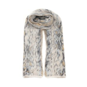 forte_forte �t�H���e �t�H���e ���f�B�[�X �X�J�[�t�E�}�t���[ 14167F48A5022 Scarf with �gplumes de python�h jacquard motif Grey onesize IT0 �y���������E�֐ō��z