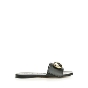 LOEWE ���G�x ���f�B�[�X �T���_�� L815465XB01100 Pebble slide Black EU36 EU37 EU38 EU39 EU40 EU41 EU34 EU35 EU42 37 36 39 38 40 41 �y���������E�֐ō��z