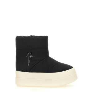 Rick Owens DRKSHDW ���b�N �I�E�G���X �_�[�N�V���h�E ���f�B�[�X �u�[�c DS02D2839MUPAM9981 PADDED BOOT BLACK 371/2 381/2 40 36 38 39 37 41 �y���������E�֐ō��z