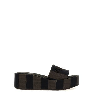 FENDI �t�F���f�B ���f�B�[�X �T���_�� 8R8515AORHF1P95 'Fendi Sunshine' sandals Brown 361/2 371/2 381/2 35 36 37 38 39 40 41 42 35.5 36.5 37.5 �y���������E�֐ō��z