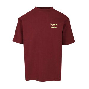 Drole De Monsieur �h���[���h���b�V�� �����Y T�V���c�E�J�b�g�\�[ ITS203CO002WN Le T-shirt Slogan Bordeaux L M S XL 3XL 4XL 5XL XS 2XL 2XS �y���������E�֐ō��z