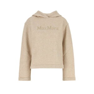 Max Mara マックスマーラ レディース スウェット・フーディー 2511921018600002 Sand cotton blend Gary sweatshirt Beige o Tan XS S M 【送料無料・関税込】