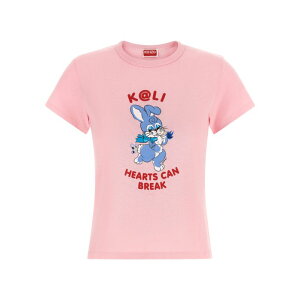 KENZO �P���]�[ ���f�B�[�X T�V���c�E�J�b�g�\�[ FG52TS2224SK32 'KENZO Cartoon' T-shirt Pink L M S XS �y���������E�֐ō��z