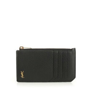 Saint Laurent �T�����[���� �����Y ���z�E�J�[�h�P�[�X 847962AAET91000 TINY CASSANDRE FRAGMENTS zip-around card holder Black IT0 �y���������E�֐ō��z