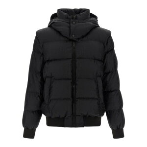 Balmain �o���}�� �����Y �_�E���W���P�b�g�E�R�[�g FH1TP161XB11EAP 'Monogram PB Labirinto' down jacket Black IT48 IT50 IT52 IT54 50 52 54 48 �y���������E�֐ō��z