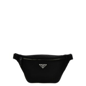 Prada v_ Y {fBExgobO 2VL033VOOM2DMHF0002 Re-nylon belt bag Black onesize yE֐ōz