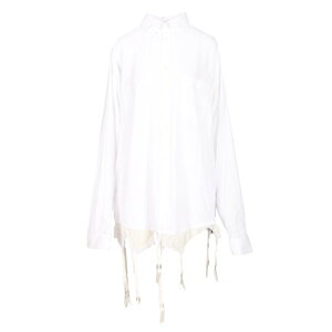 Balenciaga �o�����V�A�K ���f�B�[�X �V���c�E�u���E�X 831656TRO379000 Lingerie shirt White FR30 FR32 FR34 FR36 FR38 FR40 FR42 FR44 FR46 FR48 FR50 FR52 FR54 34 36 38 40 �y���������E�֐ō��z