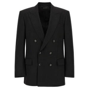 TOM FORD �g���t�H�[�h �����Y �u���U�[�E�W���P�b�g JLNP02W0114NAA Satin striped blazer Black IT34 IT36 IT38 IT40 IT42 IT44 IT46 IT48 IT50 IT52 IT54 52 50 54 48 �y���������E�֐ō��z