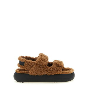 MOON BOOT ���[���u�[�c ���f�B�[�X �T���_�� 80D2420020M008 Shearling sandals Brown IT36 IT37 IT38 IT39 IT40 IT41 36 37 38 39 40 41 �y���������E�֐ō��z