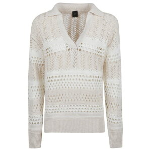 PINKO ピンコ レディース ニット・セーター・カーディガン 104946A2FPZB0 GORZANO MAGLIA COTTON CROSSING ZB0 BIANCO BIANCO XS S M 【送料無料・関税込】