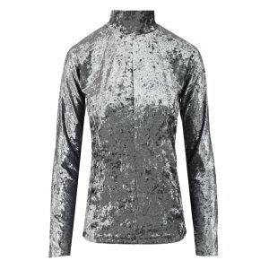 forte_forte �t�H���e �t�H���e ���f�B�[�X T�V���c�E�J�b�g�\�[ 14100F48A7050 iridescent stretch velvet turtleneck t-shirt Grey 2 3 1 0 �y���������E�֐ō��z