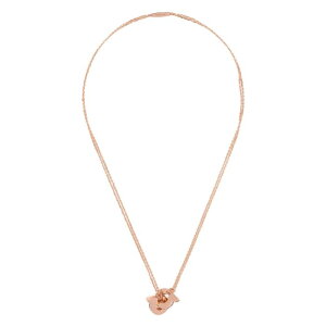 yyVubNtCf[ő80%OFF+P2{~zFERRAGAMO tFK fB[X lbNX 7607710780493ORO DOUBLE GANCINI PENDANT NECKLACE ORO ROSA/ROSA onesize yE֐ōz