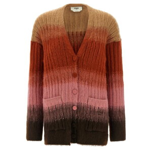 FENDI �t�F���f�B ���f�B�[�X �j�b�g�E�Z�[�^�[�E�J�[�f�B�K�� FZE540AYLTF1TIN Vanise knit cardigan Multicolor IT40 IT36 IT38 40 42 38 44 �y���������E�֐ō��z