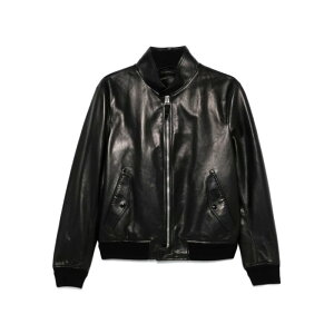 yyVC[OXӍՍő80%OFF+P2{~zTOM FORD gtH[h Y U[&t@[WPbgER[g LBG003LMN022LB999 HARRINGTON LEATHER BOMBER JACKET LB999 BLACK 50 52 54 yE֐ōz
