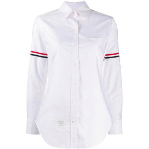 Thom Browne �g���E�u���E�� ���f�B�[�X �V���c�E�u���E�X FLL019E00098680 STRIPE OXFORD ARMBAND CLASSIC ROUND COLLAR SHIRT 680 LIGHT PINK 36 38 40 42 �y���������E�֐ō��z