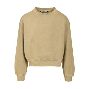 Palm Angels �p�[���G���W�F���X �����Y �X�E�F�b�g�E�t�[�f�B�[ PMBA08KF25FLE0015852 Curved logo sweatshirt Green 3XL 4XL 5XL L M S XL XS 2XL 2XS �y���������E�֐ō��z