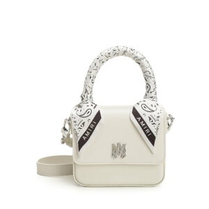 AMIRI �A�~�� ���f�B�[�X �n���h�o�b�O�E�V�����_�[�o�b�O AWBGTH1011Alabaster Micro Ma handbag White IT0 �y���������E�֐ō��z