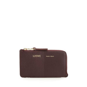 LOEWE ���G�x ���f�B�[�X ���z�E�J�[�h�P�[�X C612Z40X017240 Card holder with coin pocket Bordeaux IT0 �y���������E�֐ō��z