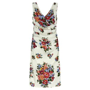 Dolce & Gabbana �h���`�F�K�b�o�[�i ���f�B�[�X �����s�[�X�E�h���X�E�I�[���C������ F612RTFSICEHA5ZO 'Mazzo di Fiori' dress White IT38 IT42 IT44 IT50 IT40 IT46 IT48 IT52 38 40 42 44 46 48 50 52 �y���������E�֐ō��z