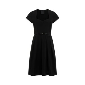 GIVENCHY �W�o���V�B ���f�B�[�X �����s�[�X�E�h���X�E�I�[���C������ BW225H14L1001 Black taffetas mini dress Black 42 40 38 36 �y���������E�֐ō��z